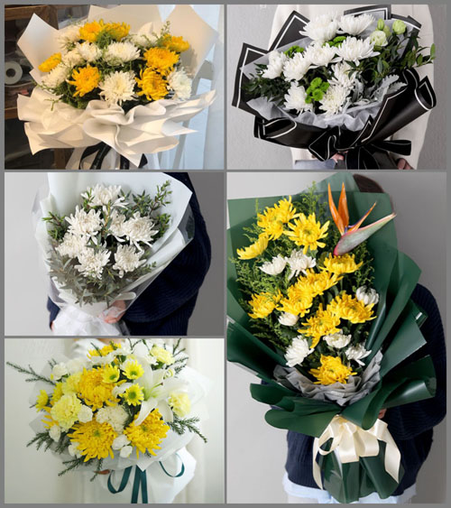 贵州毕节市大方县达溪镇大湾村白事花束代送